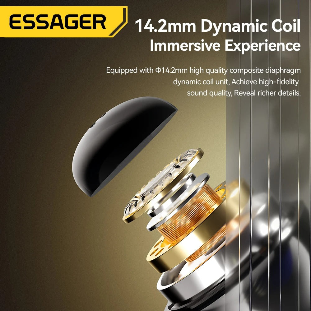 Emf Free 3.5mm Wired In-Ear Earphones with Mic & In-Line Controls