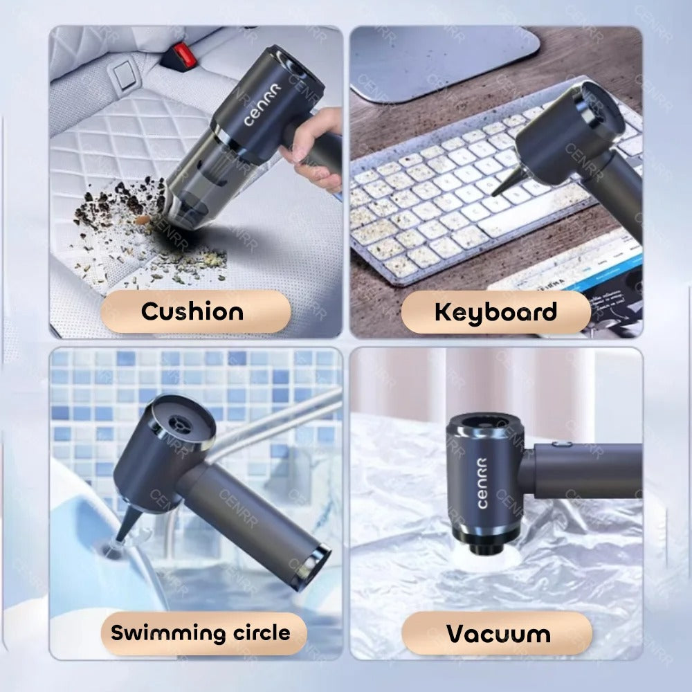 210000pa Mini Car Vacuum Cleaner – Portable Wireless Suction