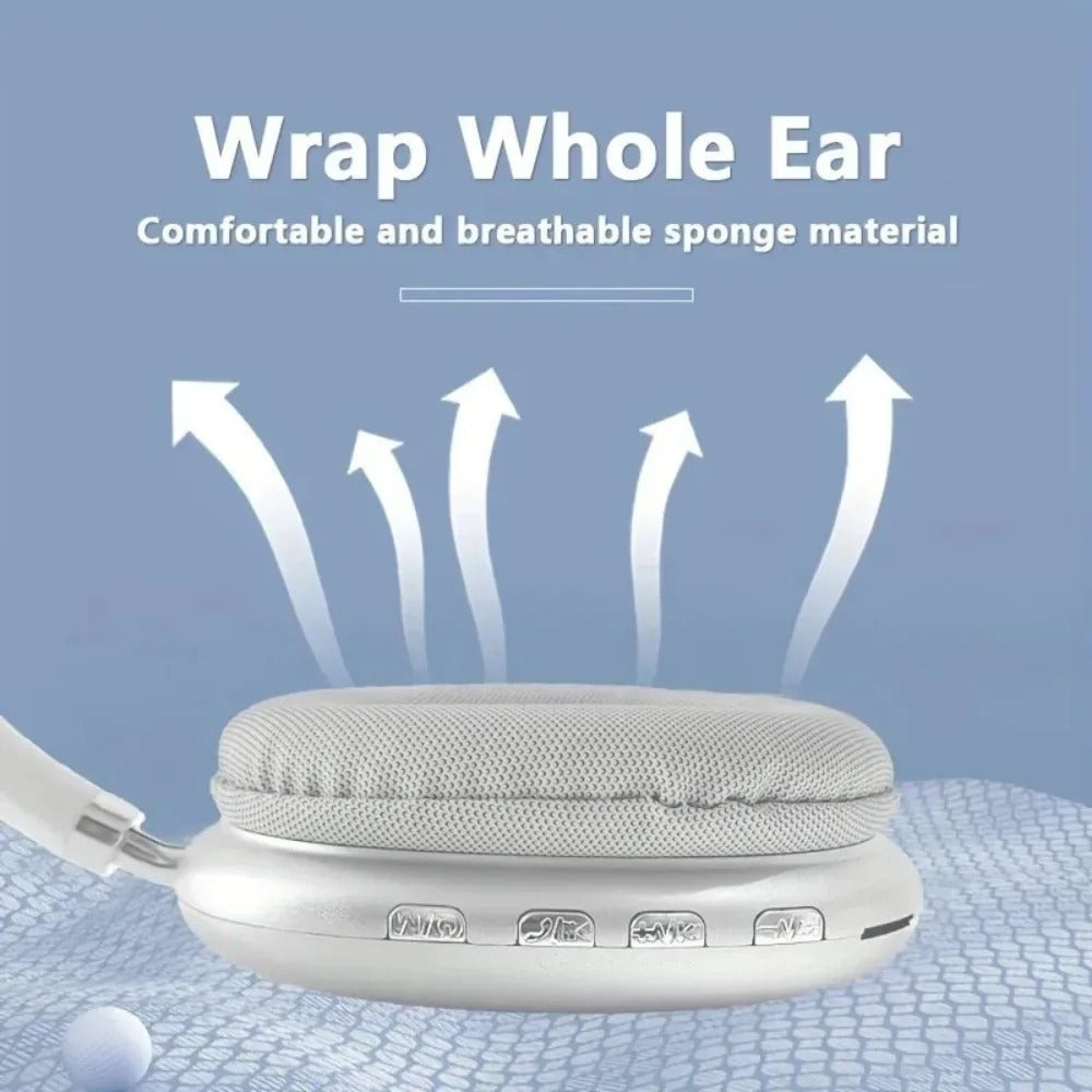 Wireless Bluetooth Headphones with Noise Cancelling & HD Mic