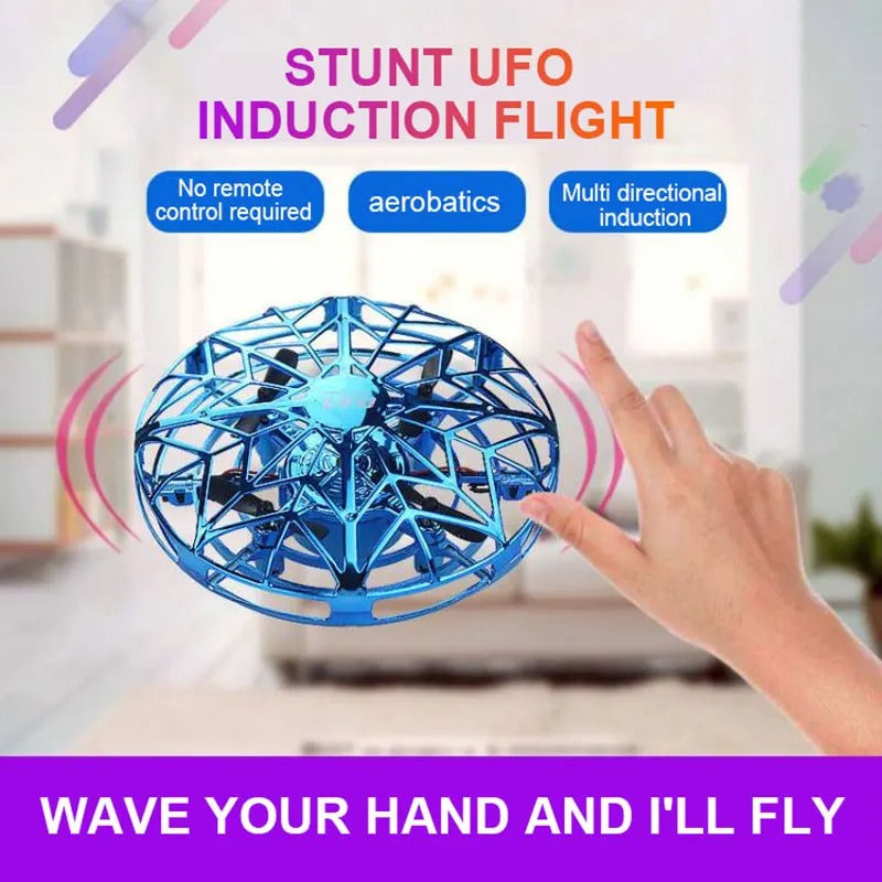 UFO Hand-Controlled Flying Ball Drone with LED Lights