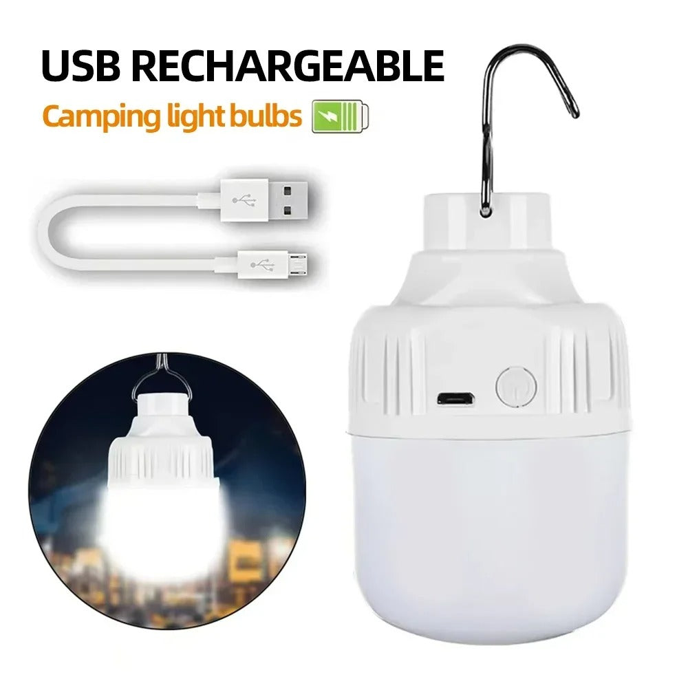 USB Rechargeable LED Camping Light with Hanging Hook