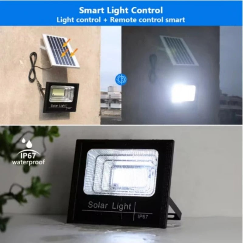 Remote Solar Flood Light