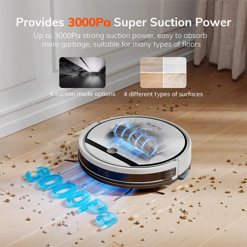 V3X Robot Vacuum Mop Combo – 3000Pa Smart Cleaner