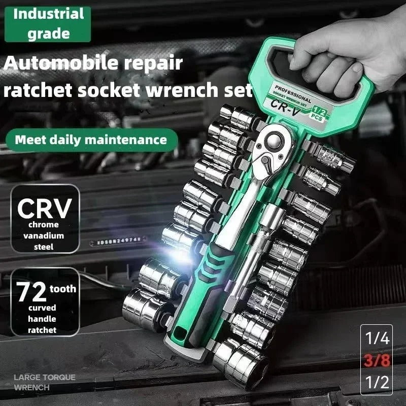 Socket Sleeve Wrench Set – Ratchet Spanner Tool Kit
