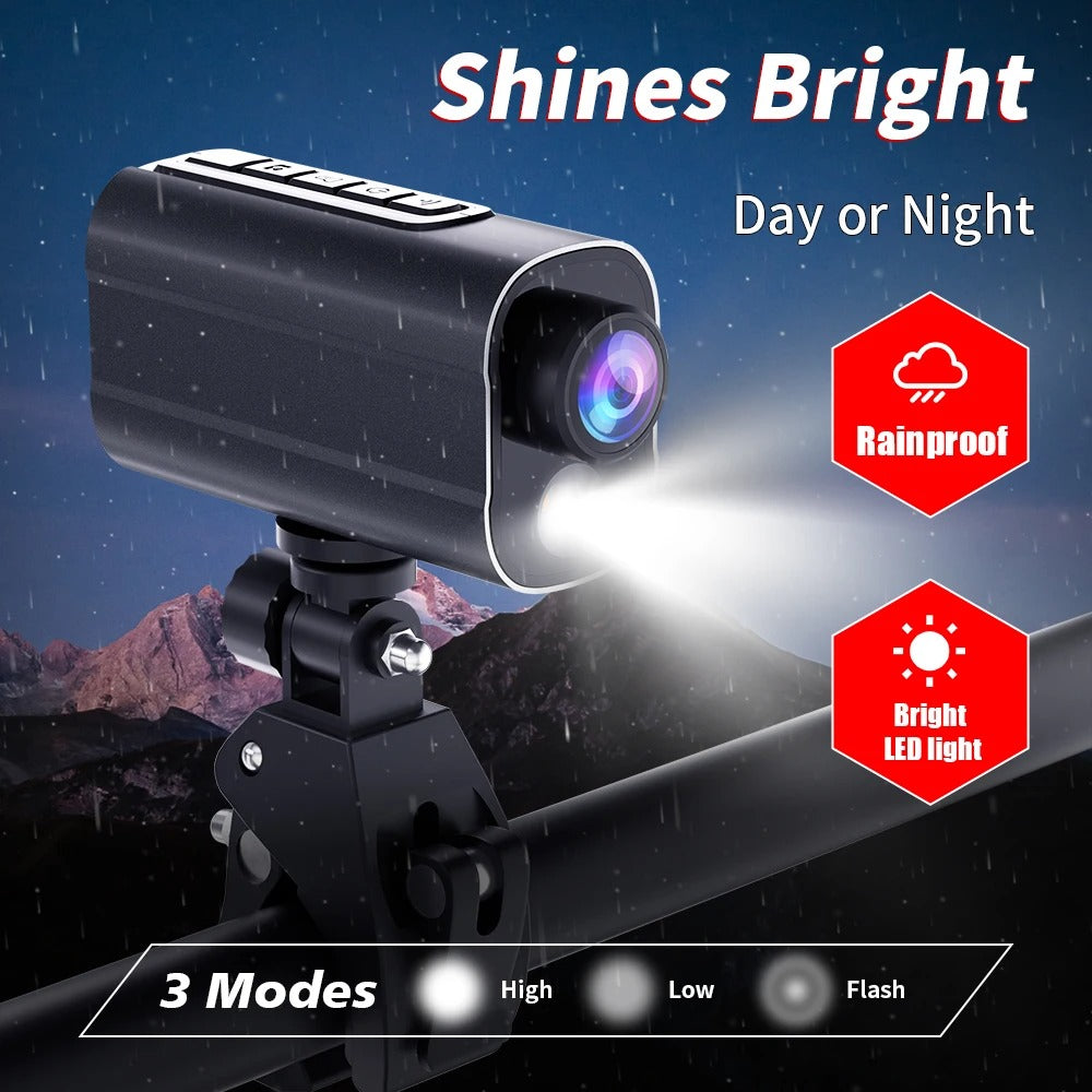 5K Helmet Action Camera with WiFi, LED Light & Anti-Shake
