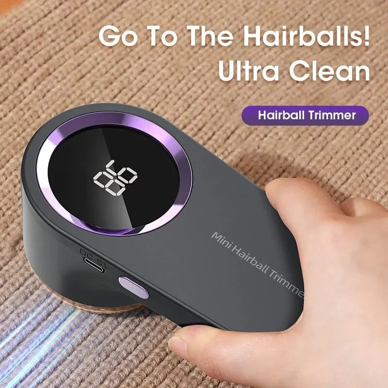 LED Digital Lint Remover – Rechargeable Fabric Shaver