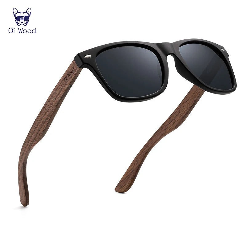 Natural Wooden Polarized Sunglasses UV400 for Men