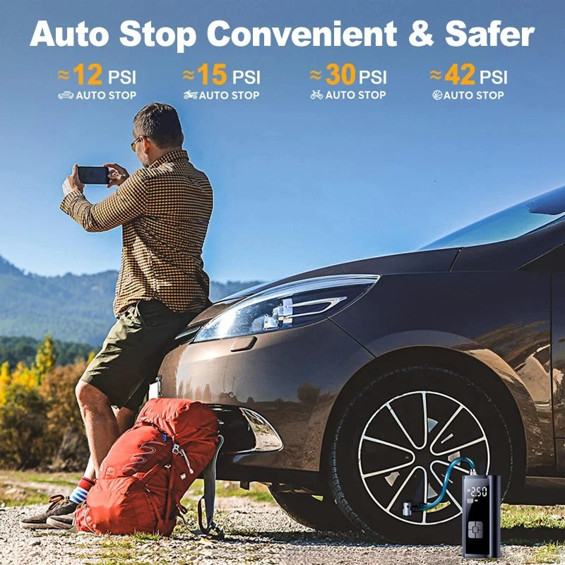 Portable Air Compressor – Fast Tire Inflator Pump