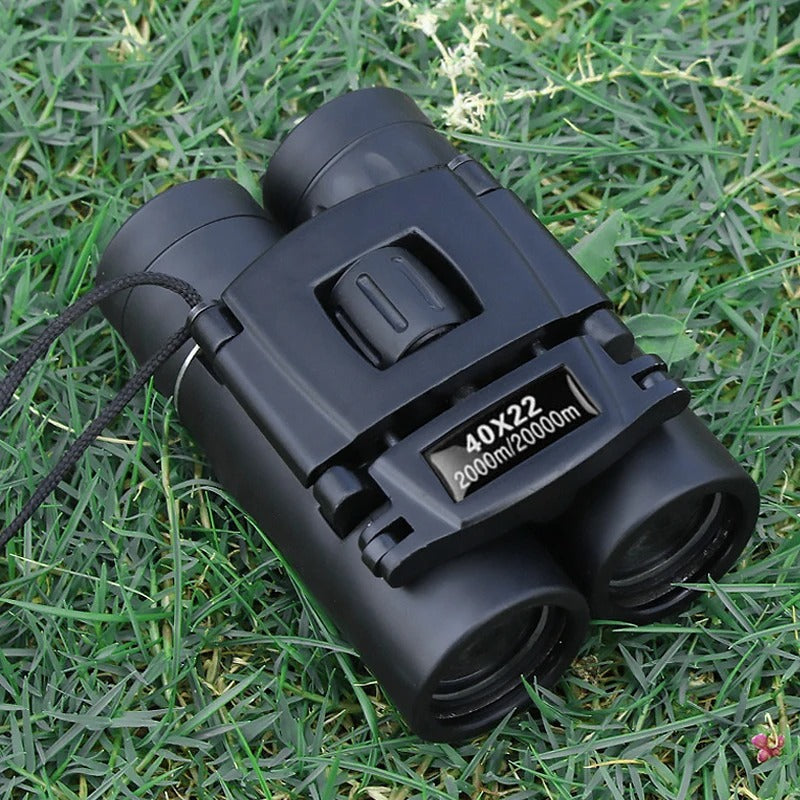 40x22 HD Compact Binoculars – Long-Range Folding Optics
