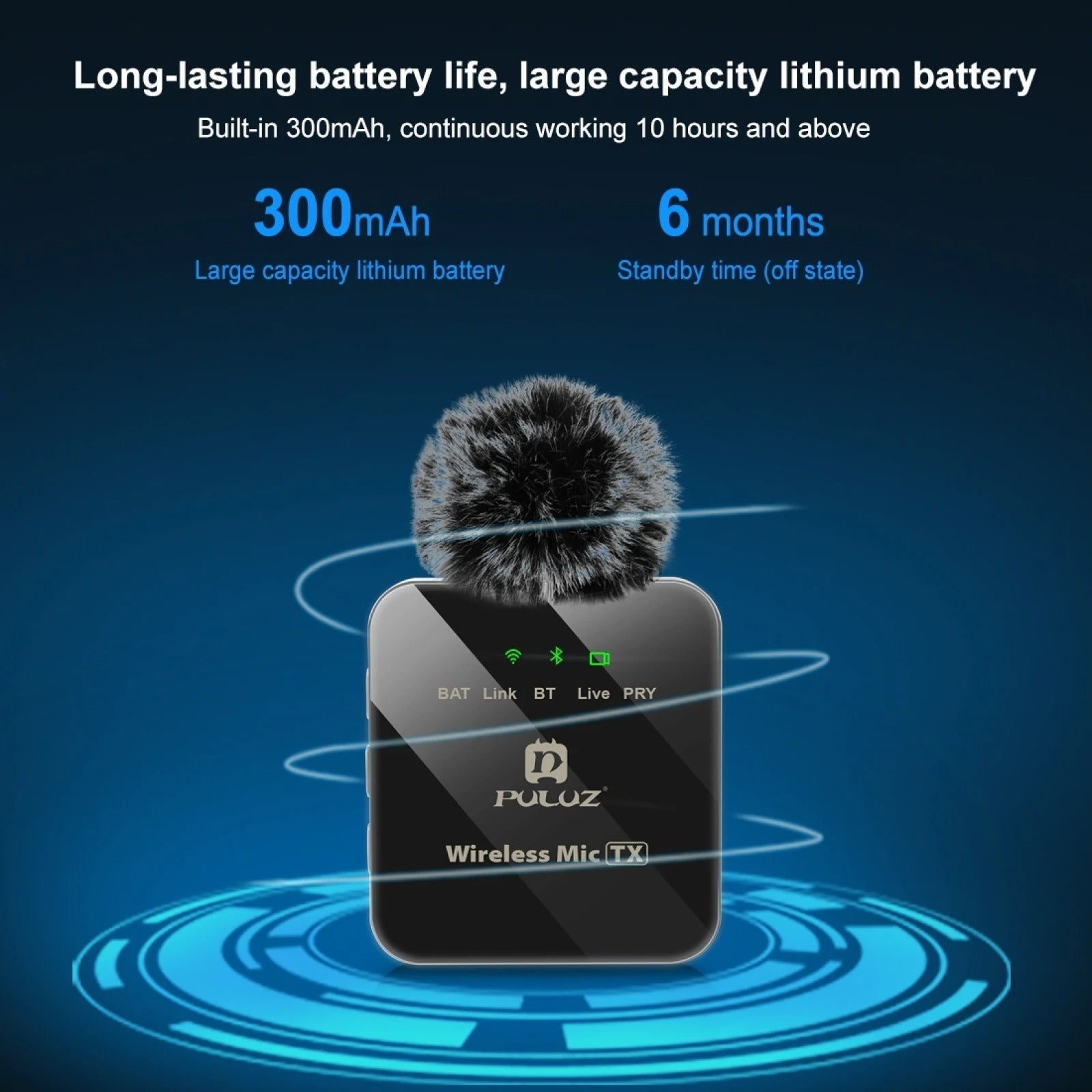 Wireless Lavalier Microphone with Noise Reduction for Smartphones