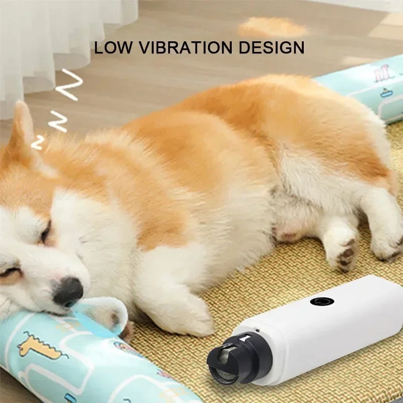 USB Rechargeable Electric Dog Nail Clippers with LED Light