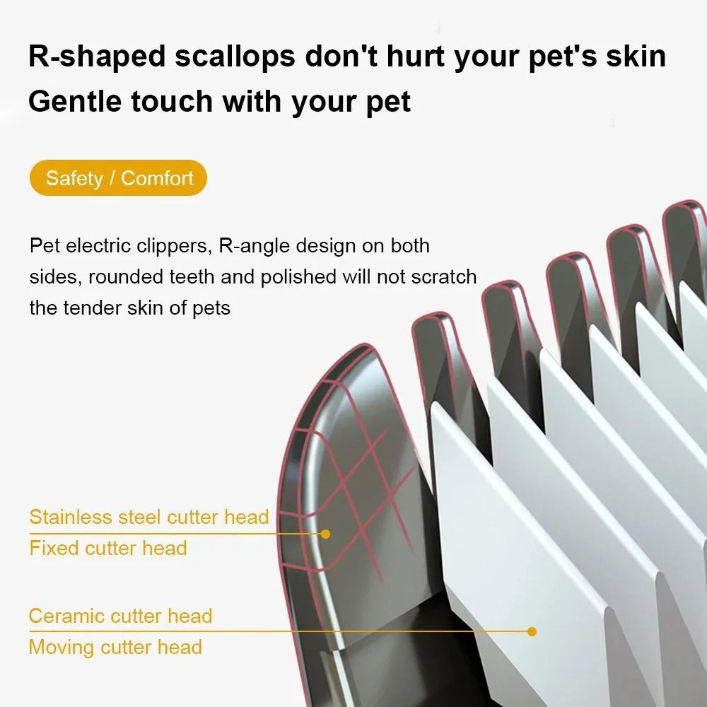 PetGroom Professional Dog Hair Clipper USB Rechargeable