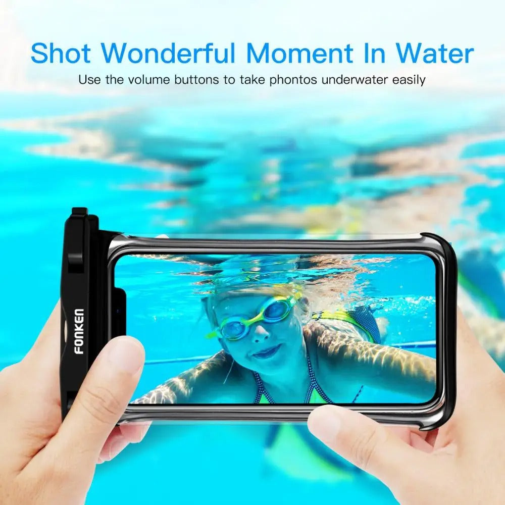 Full View Waterproof Phone Pouch – Underwater, Snow & Rain Protection