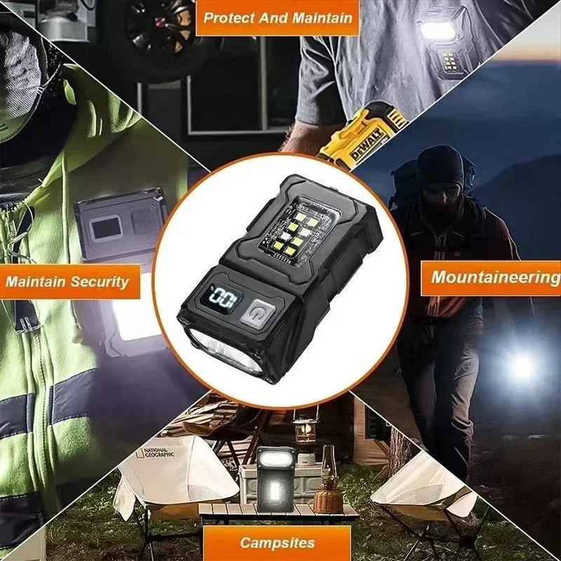 Mini Magnetic USB Rechargeable LED Flashlight – Super Bright
