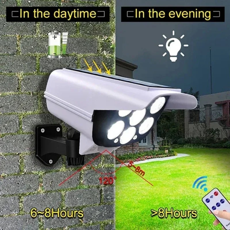 77LED Solar Security Light with Dummy Camera