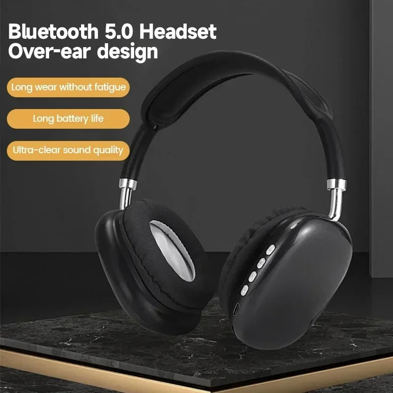 Bluetooth 5.0 Wireless Headphones with Noise Cancelling & HD Mic