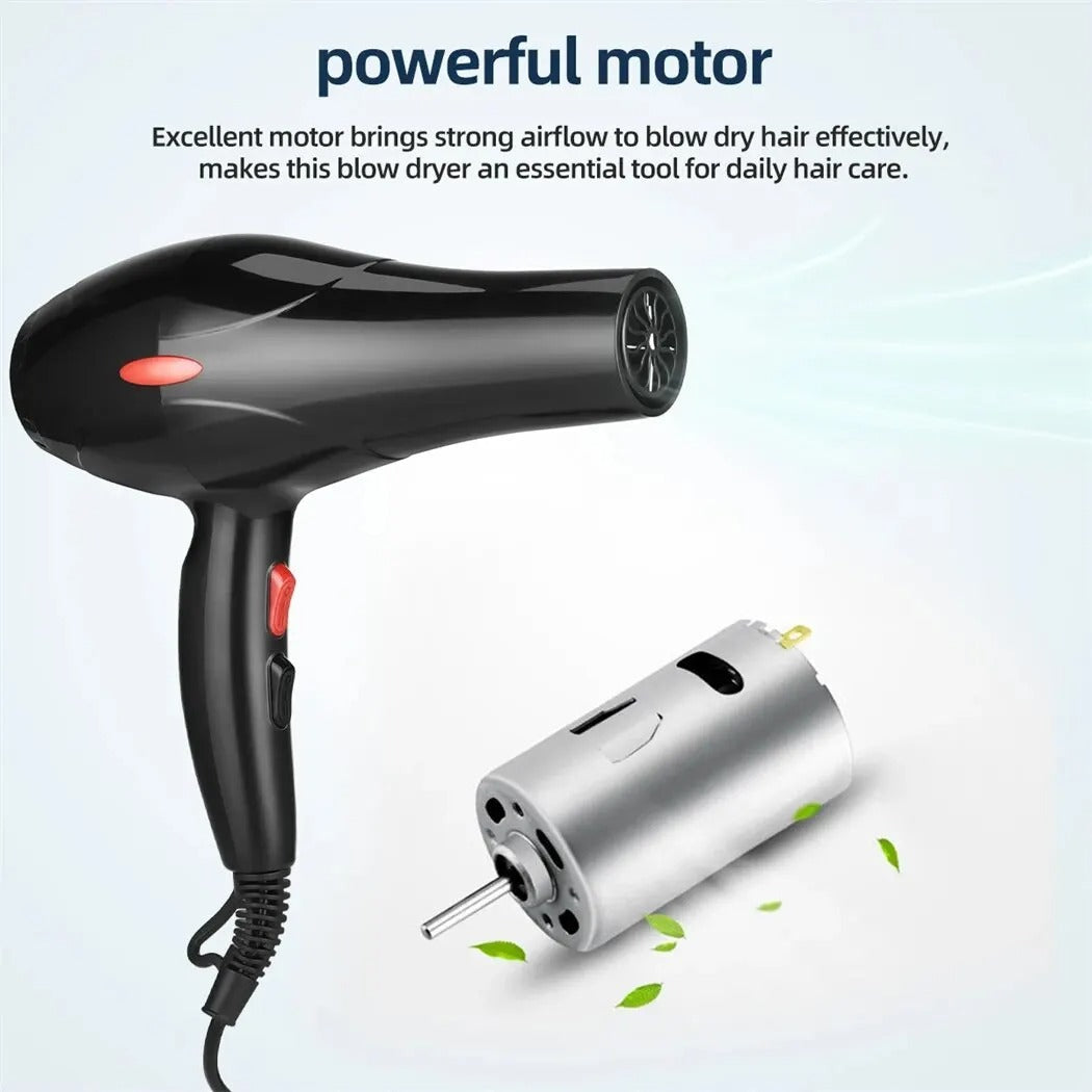 1600W Professional Ionic Hair Dryer with Styling Attachments