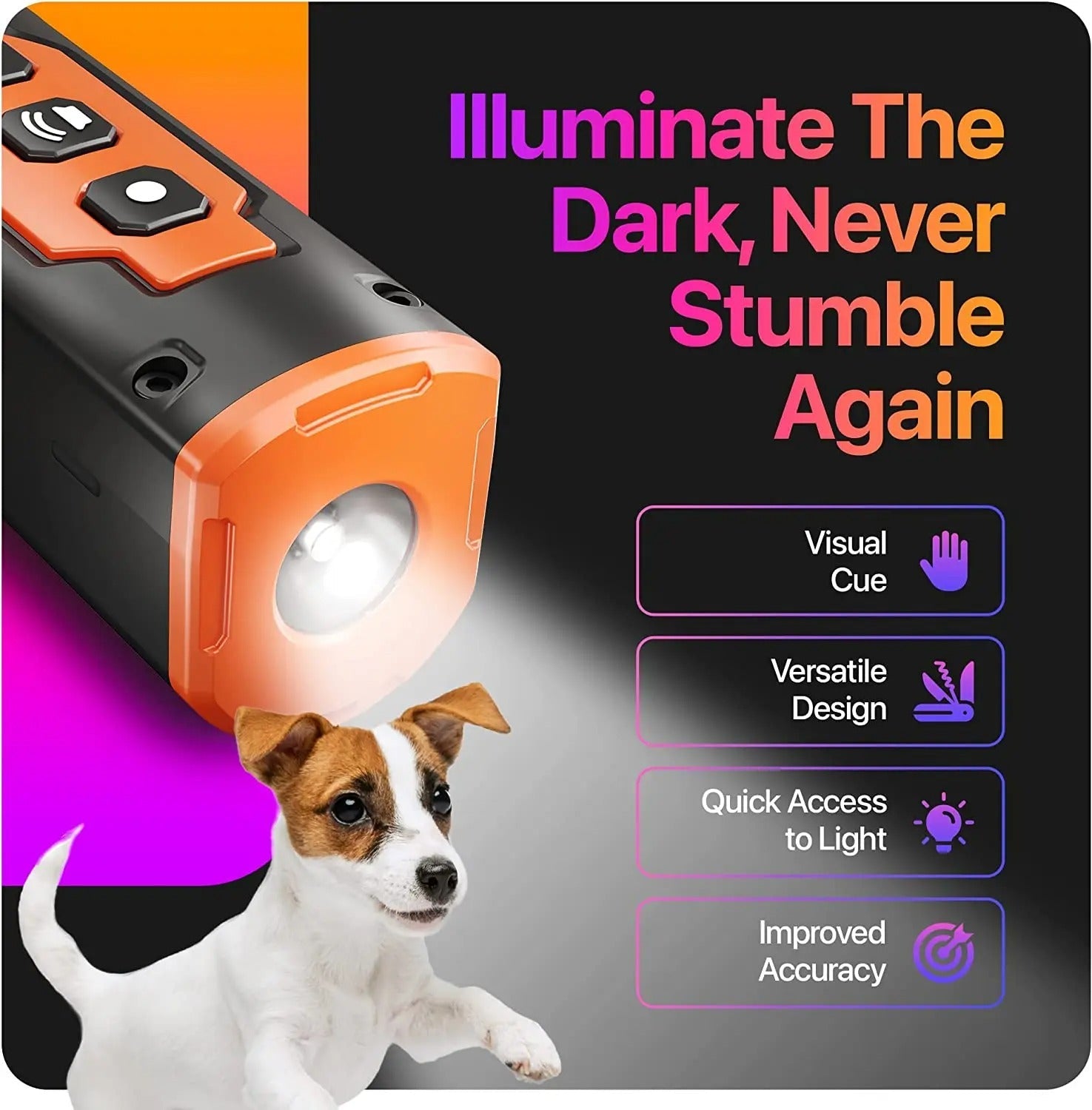 Ultrasonic Dog Repeller – Rechargeable Training & Bark Control Device