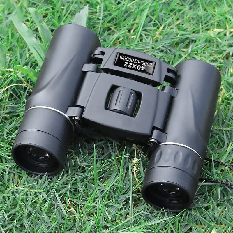 40x22 HD Compact Binoculars – Long-Range Folding Optics