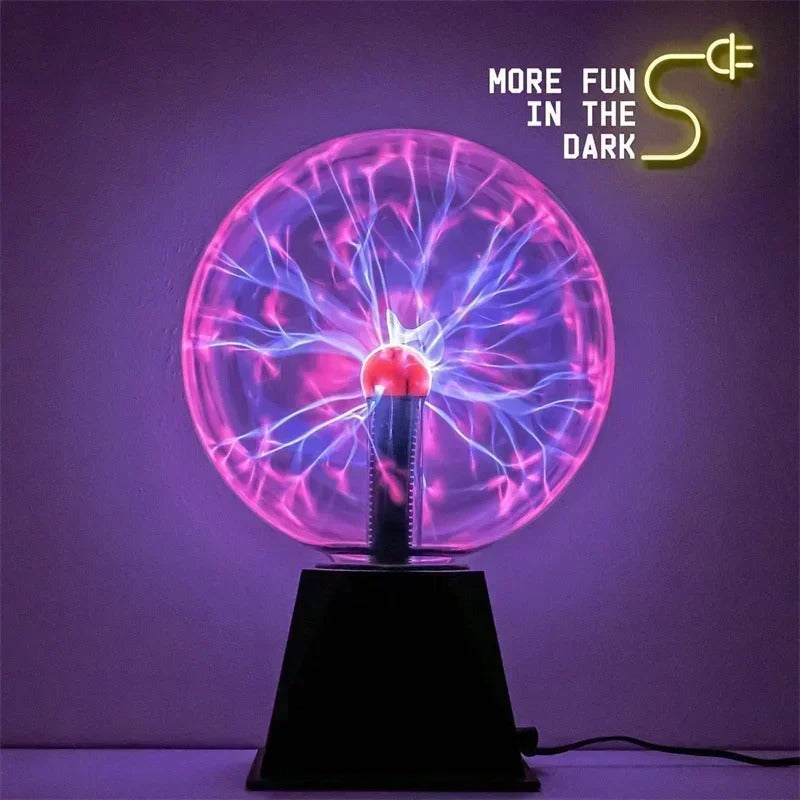 8 Inch Plasma Ball Sound Control LED Lamp