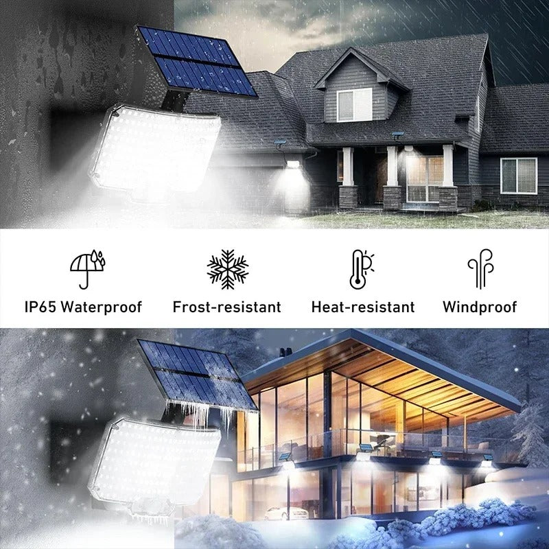 Solar Outdoor LED Motion Sensor Wall Light Waterproof