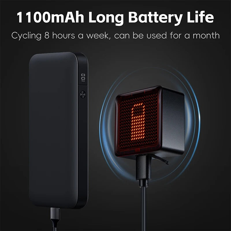 Waterproof Smart Pixel LED Bicycle Taillight – Brake Sensing & USB Rechargeable