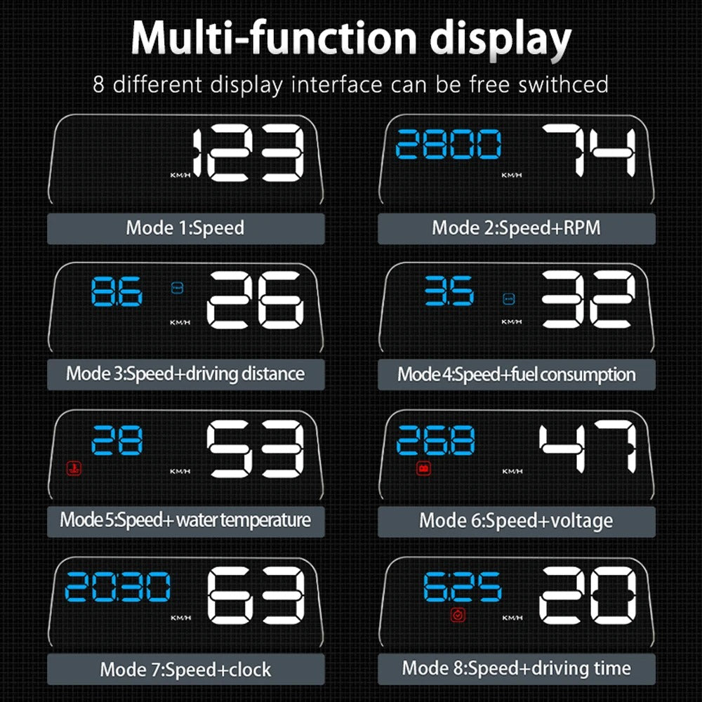 C500 OBD2 Car HUD Digital Display GPS