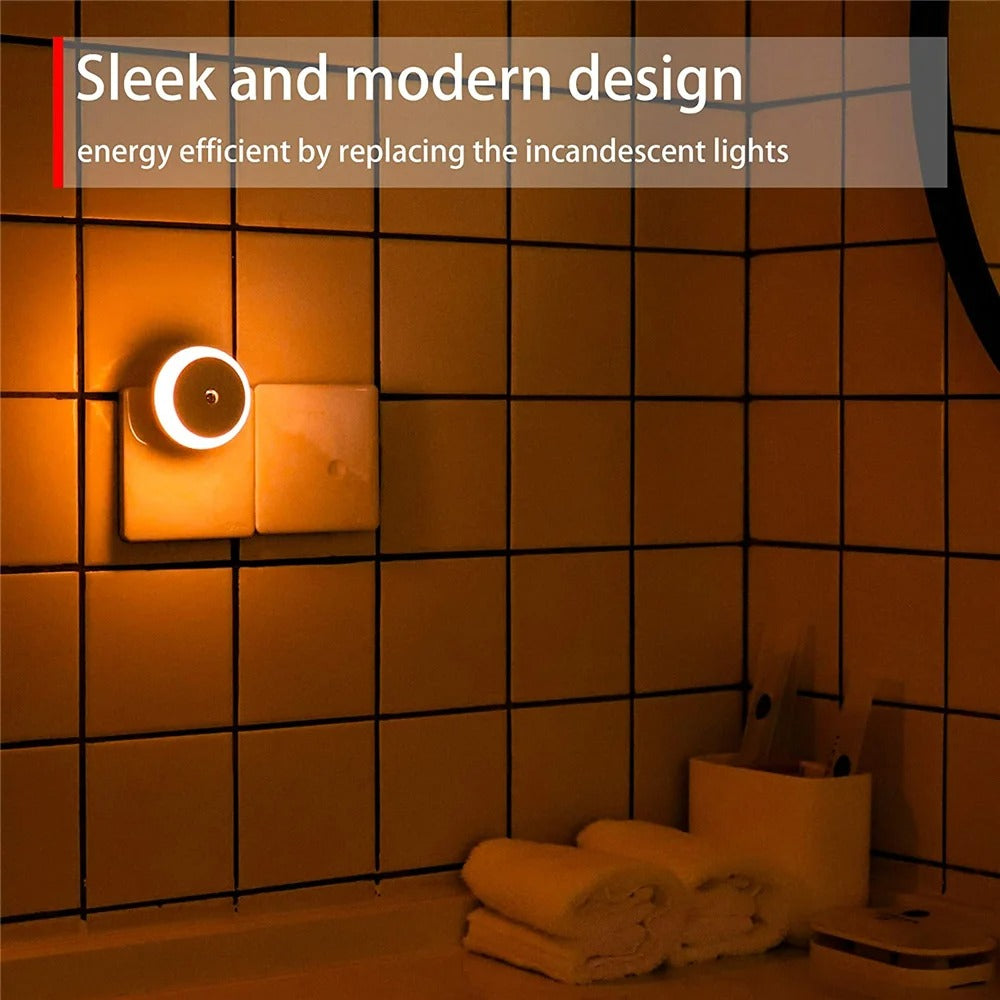 Smart Sensor LED Night Light – Automatic Plug-In Wall Lamp