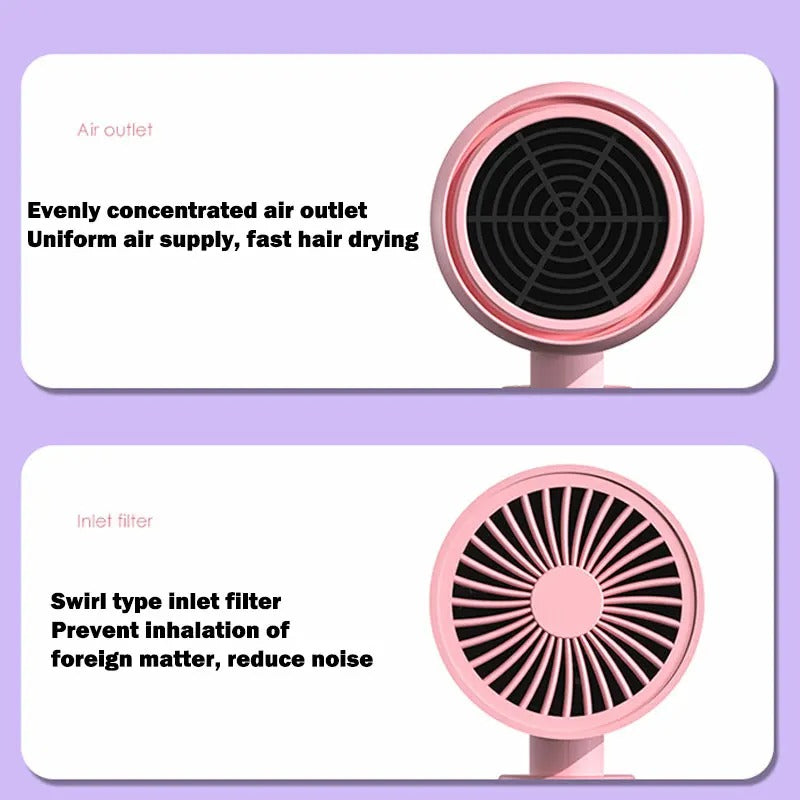 Mini Folding Travel Hair Dryer with Anion Technology