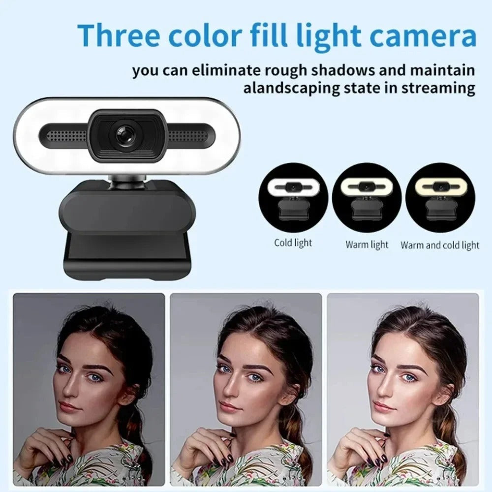 Portable 1080P/2K/4K Webcam – Auto Focus Streaming Camera