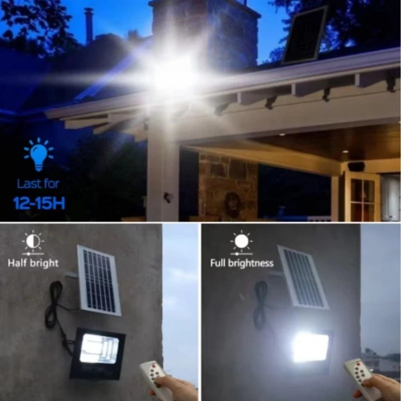 Remote Solar Flood Light