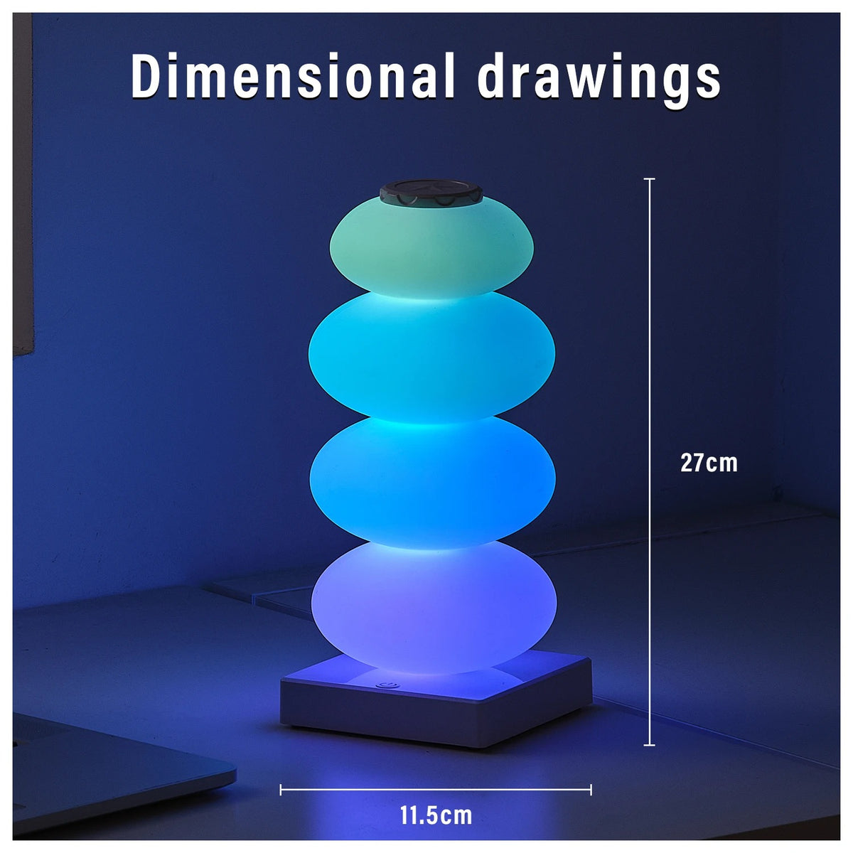 Stacked Rgb Table Lamp
