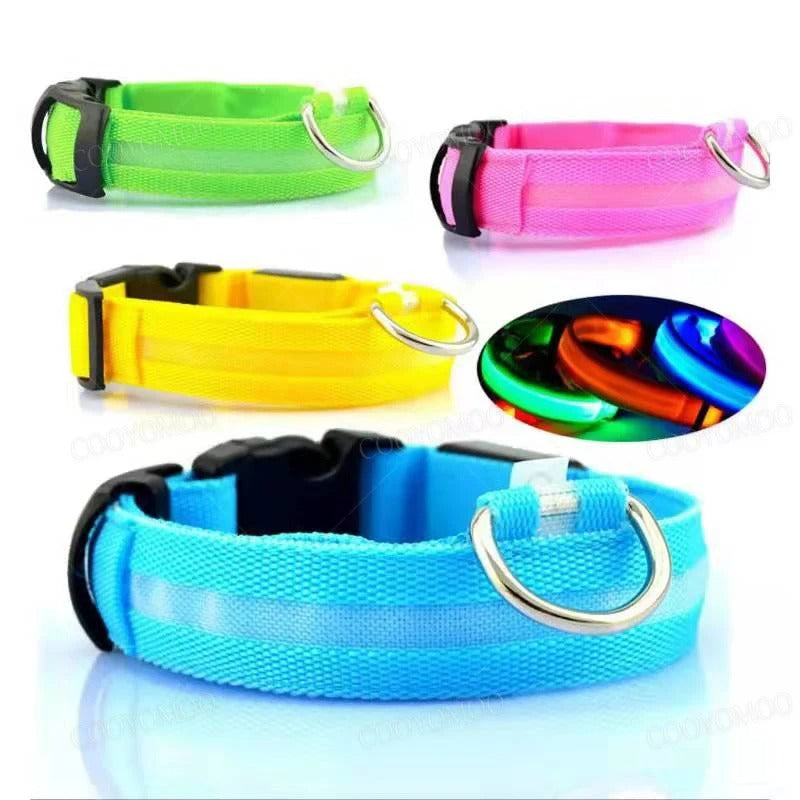 LED Rechargeable Pet Collar – Glow Safety Collar for Dogs & Cats
