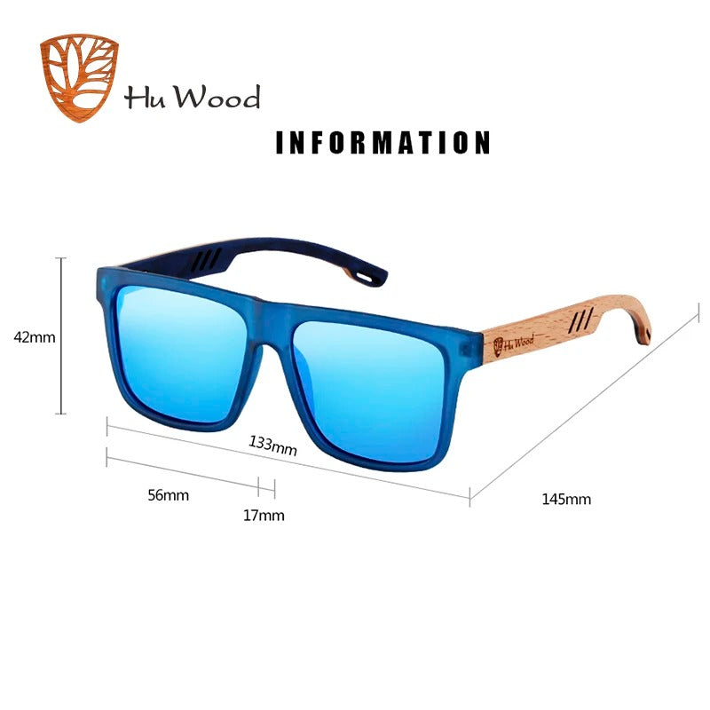 Polarized Square Sunglasses for Men with UV400