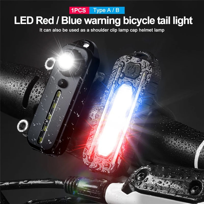 USB-C Rechargeable Bicycle Tail Light – Waterproof LED Safety Lamp