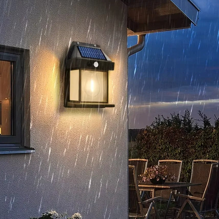 Solar Sensor Wall Lantern