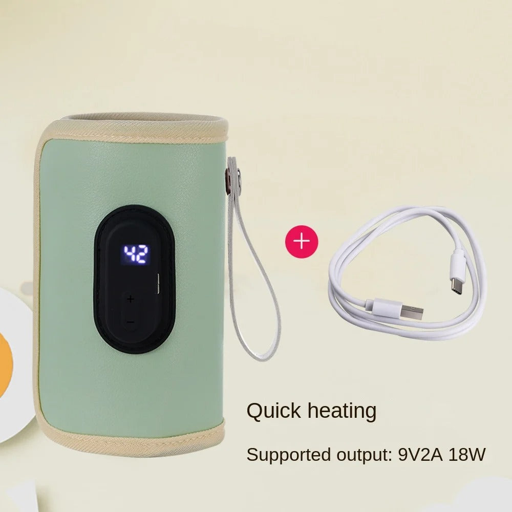 Portable Baby Bottle Warmer – USB Travel Milk Heater for On-the-Go Feeding