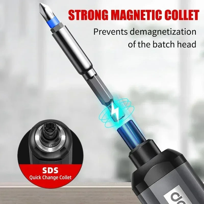 Cordless Electric Screwdriver 4V Rechargeable Mini Drill
