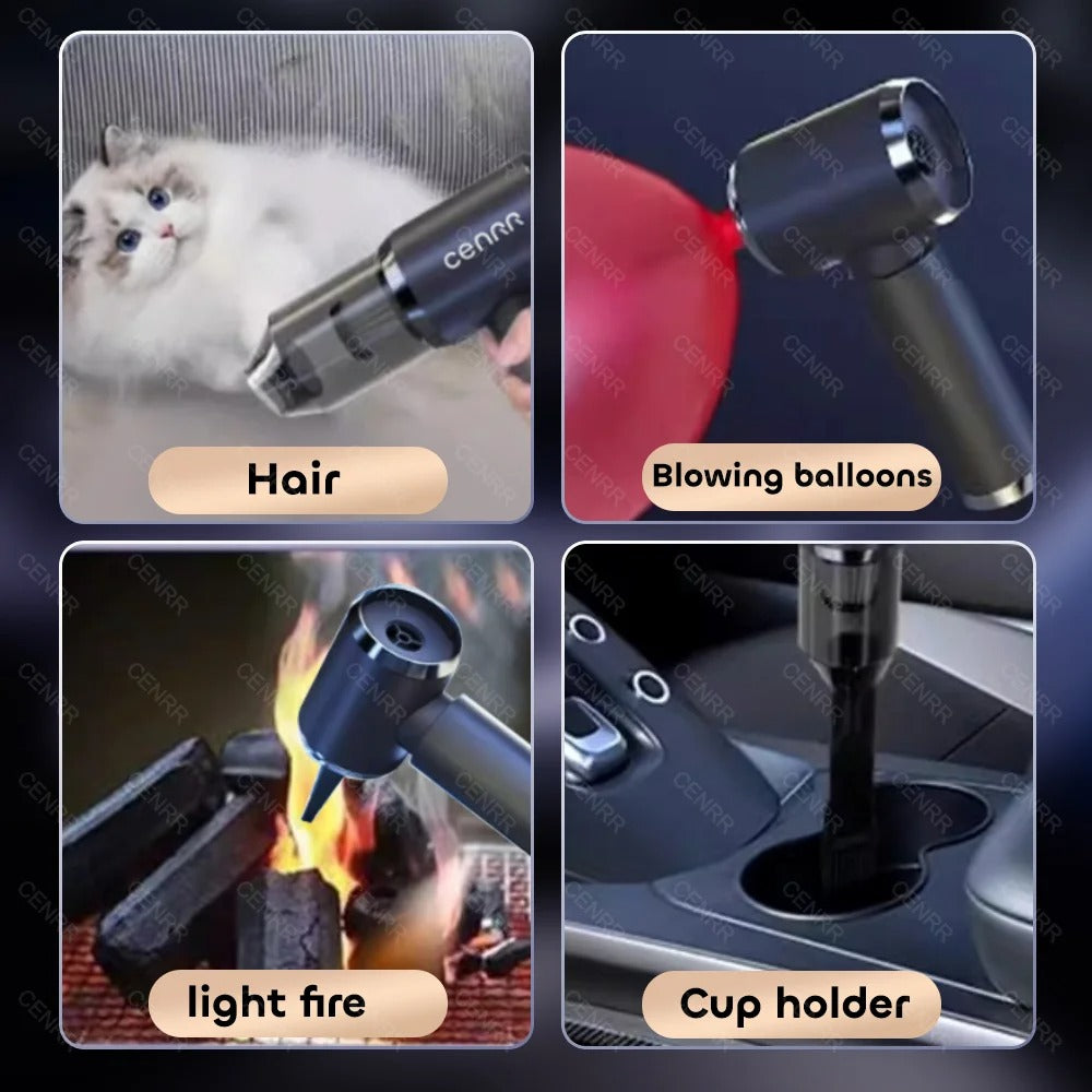 210000pa Mini Car Vacuum Cleaner – Portable Wireless Suction