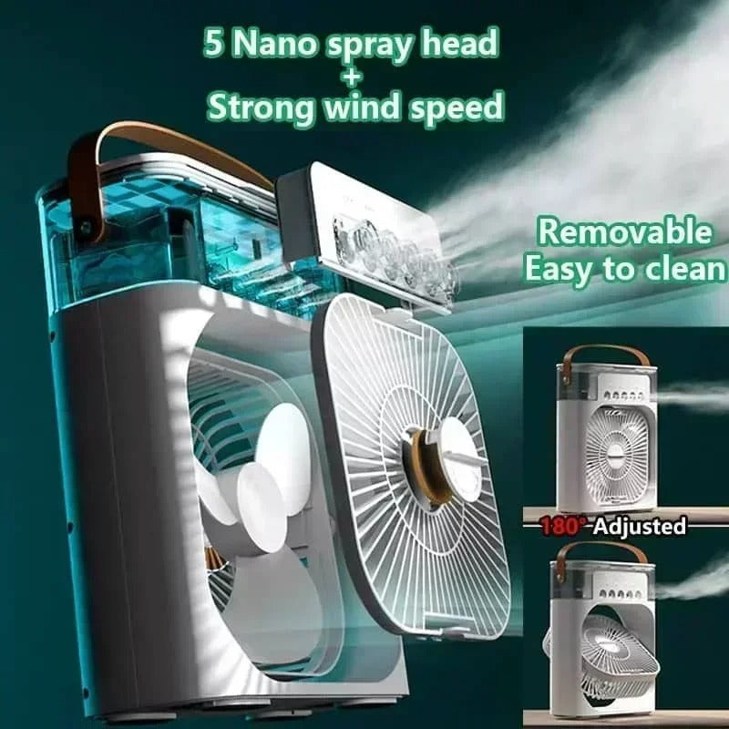 New 3-in-1 Mini Air Cooler & Fan Portable Air Conditioner