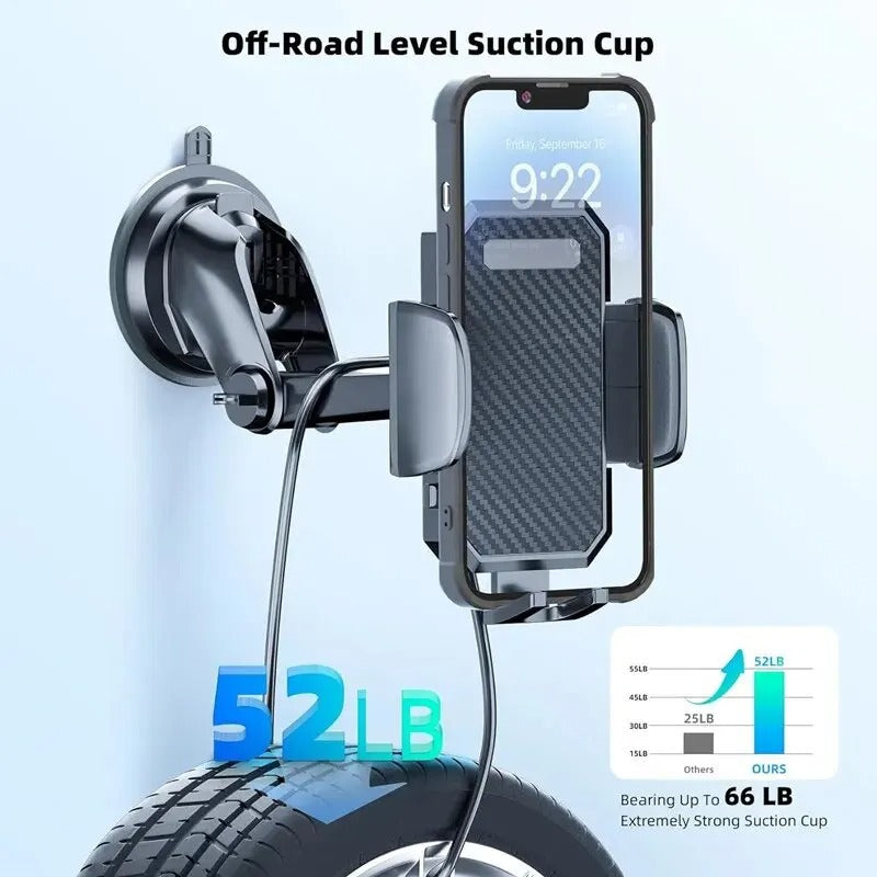 Universal Car Phone Mount – 360° Suction Cup Holder
