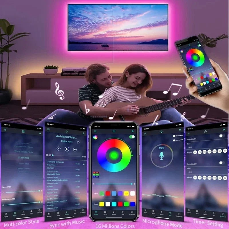 5V USB RGB LED Strip Lights