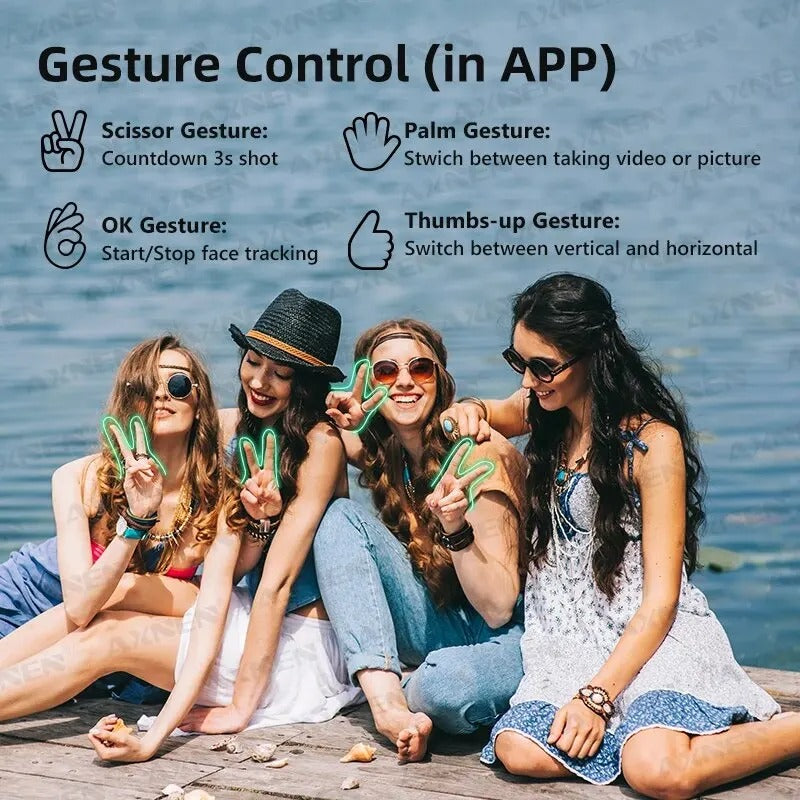 HQ6 3-Axis Smartphone Gimbal Stabilizer with Fill Light