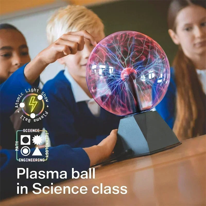 8 Inch Plasma Ball Sound Control LED Lamp