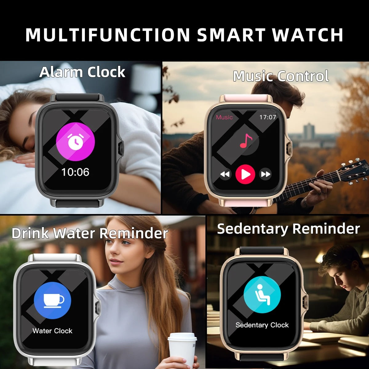 1.83 Inch Waterproof Smart Watch with Fitness Tracker