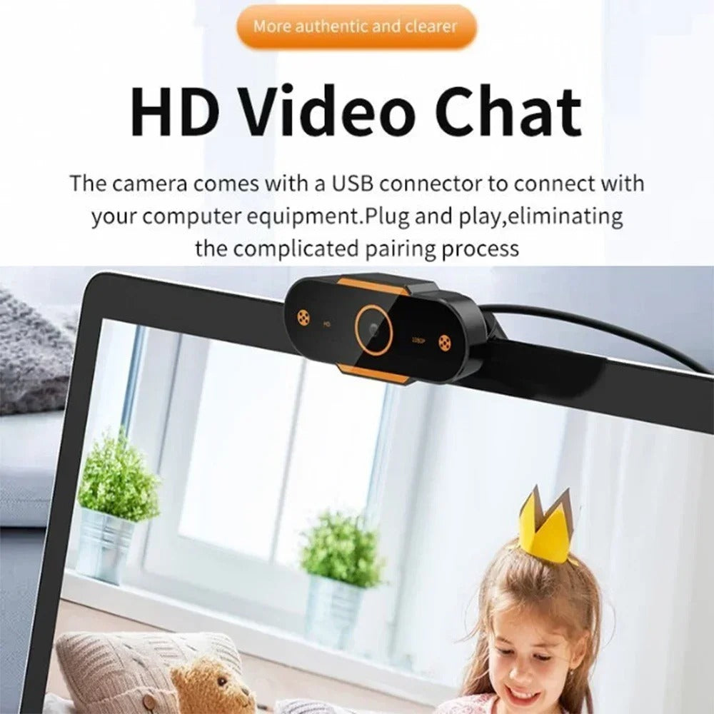 1080P HD USB Webcam – Auto Focus with Microphone