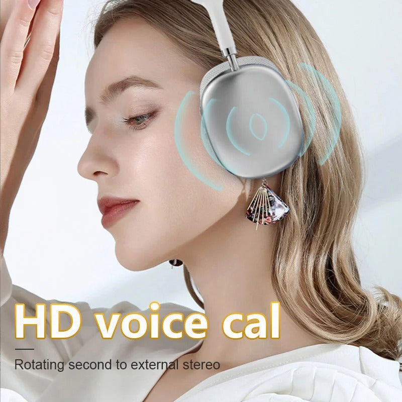 Pro Max Air Wireless Bluetooth Headphones with Noise Cancelling & Mic