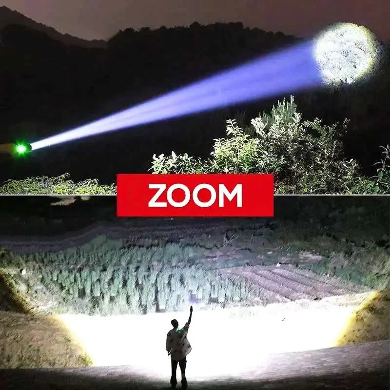 High Power USB Rechargeable LED Flashlight – Portable Torch