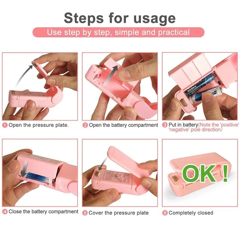 Mini Heat Bag Sealer – Portable Food Sealing Machine for Fresh Storage