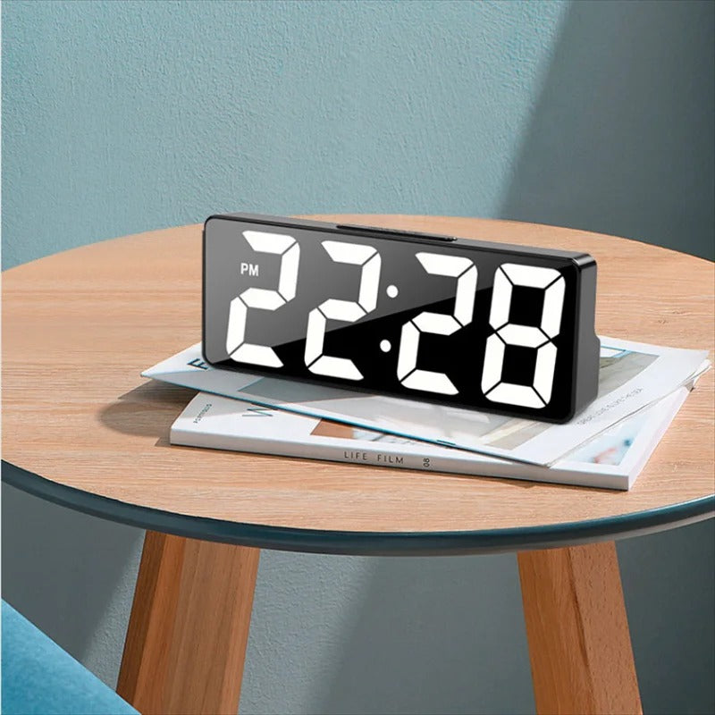 Digital Led Alarm Clock with Temperature Display